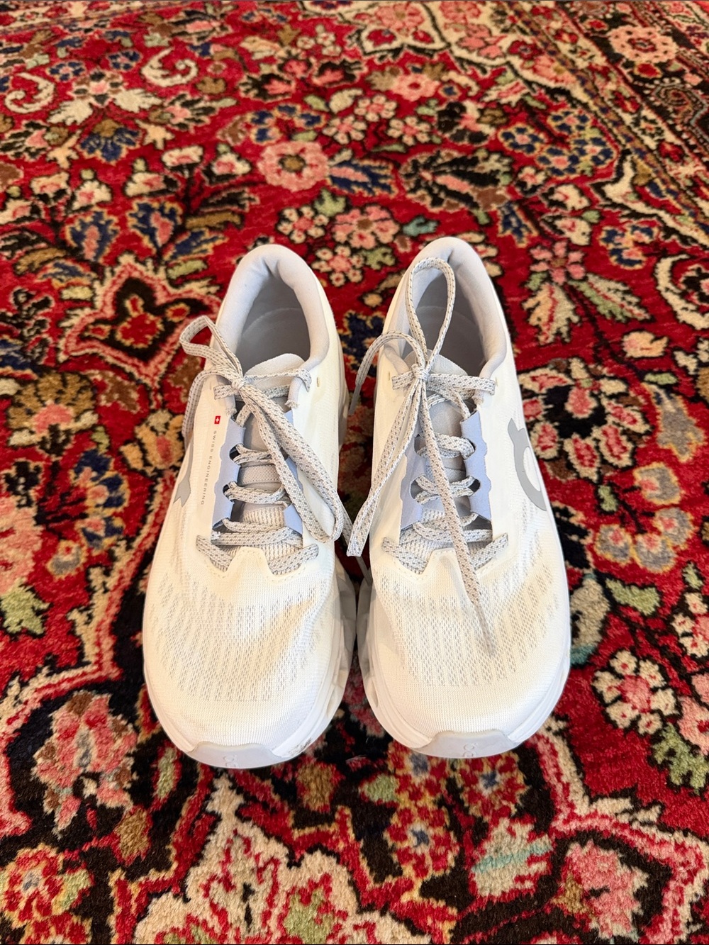 On Running Cloudmonster 3 Women's White and Light Gray Running Shoes